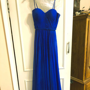 Royal Blue Strapless Dress